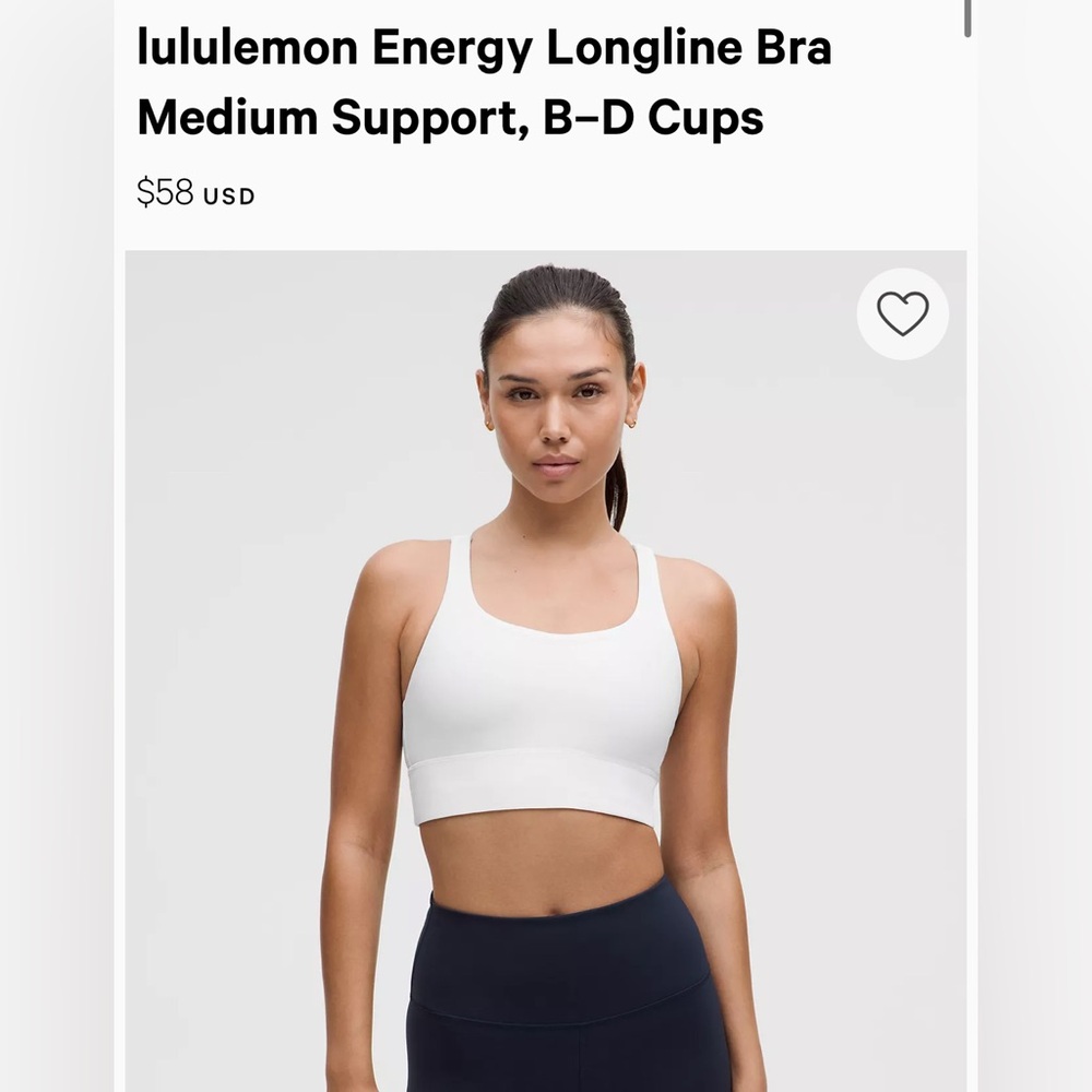 Lululemon sports bra